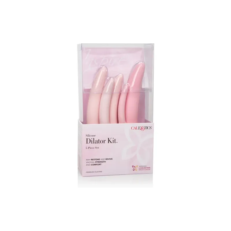 Ensemble de 5 dilatateurs vaginaux en silicone Calexotics Inspire avec boucle ergonomique