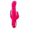Lapin vibrant chauffant rose CalExotics - triple stimulation, 7 modes vibration, étanche rechargeable