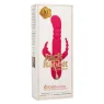 Lapin vibrant chauffant rose CalExotics - triple stimulation, 7 modes vibration, étanche rechargeable