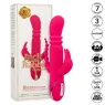 Lapin vibrant chauffant rose CalExotics - triple stimulation, 7 modes vibration, étanche rechargeable