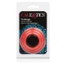 Jeu de trois anneaux rouges en silicone CALEXOTICS pour érection renforcée – diamètres progressifs