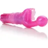 Stimulateur papillon Calexotics Kiss Papillon Kiss Rose, TPR rose, courbe point G et zone texturée clitoris