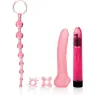 Kit amoureux de démarrage CALEXOTICS avec masseur vibrant, gaine, perles anales et anneaux pour couples débutants