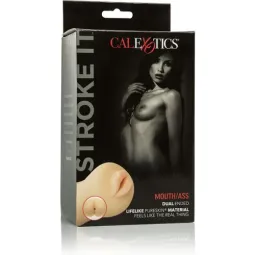 Masturbatore realistico CALEXOTICS in materiale PureSkin color carne con texture interna e potente aspirazione per sensazioni na