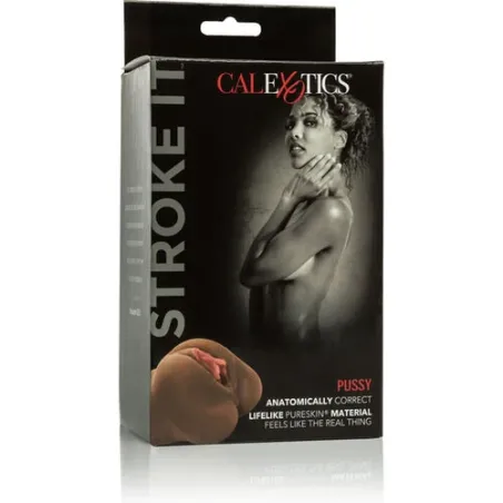 Masturbatore maschile testurizzato CALEXOTICS in PureSkin color pelle, 450g, ingresso stretto per aspirazione