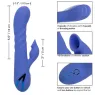 Vibratore e stimolatore a suzione LA LOVE blu Calexotics con movimento va-e-vieni e aspirazione per clitoride