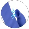 Vibratore e stimolatore a suzione LA LOVE blu Calexotics con movimento va-e-vieni e aspirazione per clitoride