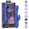 Vibratore e stimolatore a suzione LA LOVE blu Calexotics con movimento va-e-vieni e aspirazione per clitoride