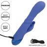 Vibratore e stimolatore a suzione LA LOVE blu Calexotics con movimento va-e-vieni e aspirazione per clitoride