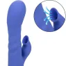 Vibratore e stimolatore a suzione LA LOVE blu Calexotics con movimento va-e-vieni e aspirazione per clitoride