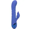 Vibratore e stimolatore a suzione LA LOVE blu Calexotics con movimento va-e-vieni e aspirazione per clitoride