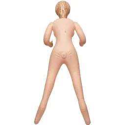 Poupée gonflable CalExotics Girl Next Door avec trois orifices, vue d'ensemble du corps grandeur nature en PVC souple