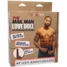 Poupée gonflable grandeur nature CalExotics Mail Man Love Doll avec visage multicolore et bite texturée