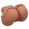 Masturbateur double entrée réaliste Calexotics couleur caramel en Pure Skin 1.4 kg pour stimulation avant et arrière