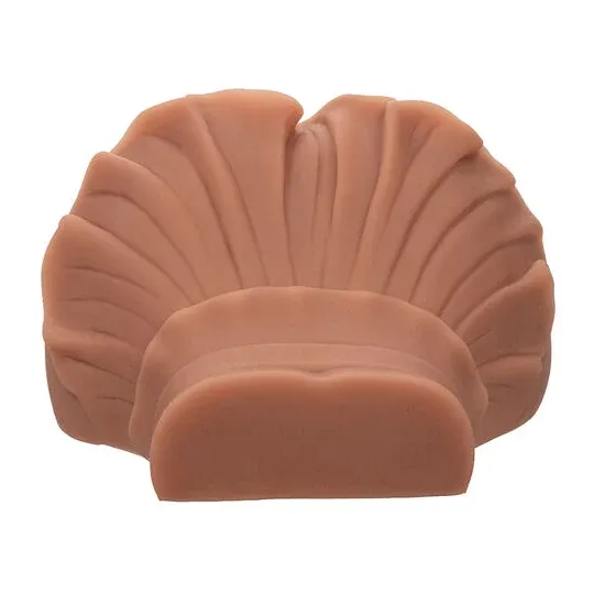 Masturbatore doppia entrata realistico Calexotics colore caramello in Pure Skin 1.4 kg per stimolazione anteriore e posteriore
