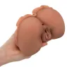 Calexotics realistic dual entry masturbator in caramel color, 1.4 kg Pure Skin with suction for front and back stimulation
