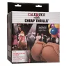 Realistischer Doppeleingang-Masturbator Calexotics in Karamellfarbe aus Pure Skin 1.4 kg mit Saugwirkung
