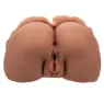 Masturbador doble entrada realista Calexotics color caramelo de Pure Skin 1.4 kg con succión para estimulación frontal y trasera