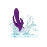 Masseur triple action Long Beach CALEXOTICS violet en silicone hypoallergénique rechargeable et étanche