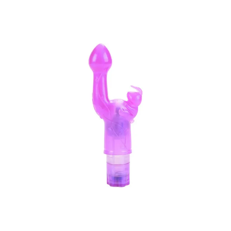 Vibromasseur lapin CALEXOTICS rose, tête flexible et étanche, double stimulation