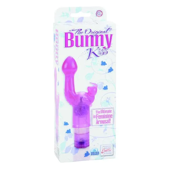 Vibromasseur lapin CALEXOTICS rose, tête flexible et étanche, double stimulation