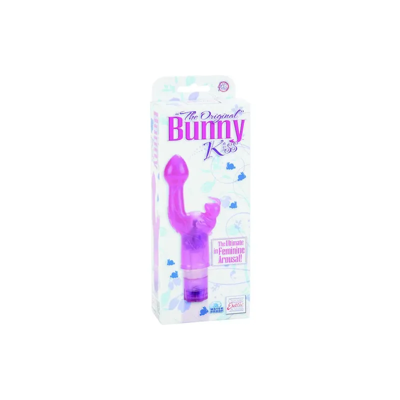 Vibromasseur lapin CALEXOTICS rose, tête flexible et étanche, double stimulation