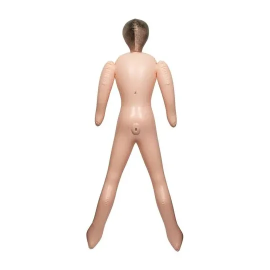 Muñeca inflable LOVE DOLL CALEXOTICS 14 cm con entrenador personal, rostro multicolor, PVC sin ftalatos