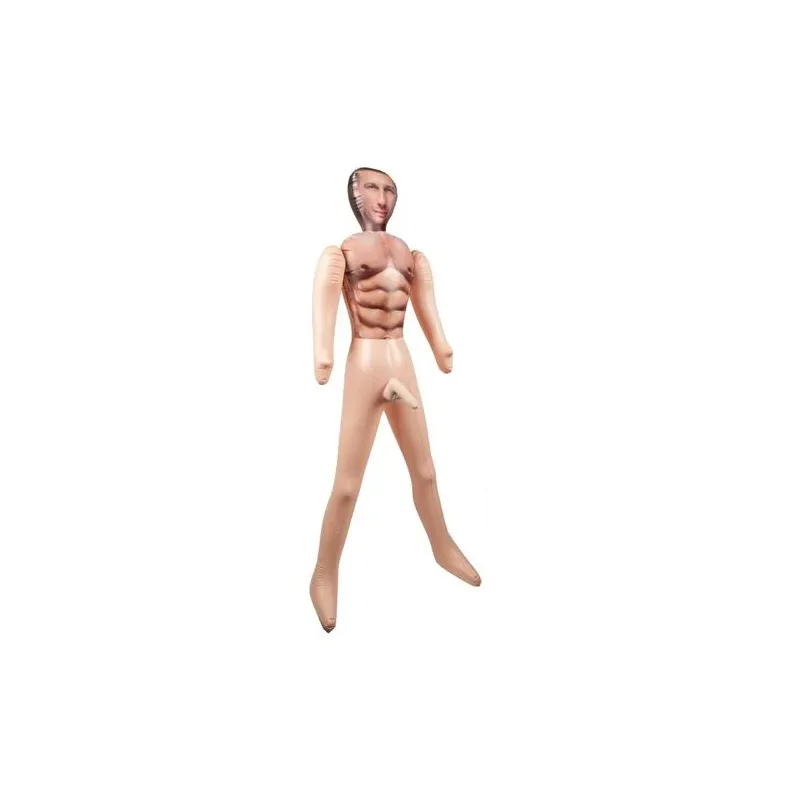Inflatable love doll CALEXOTICS 14 cm with personal trainer, multicolor face, phthalate-free PVC