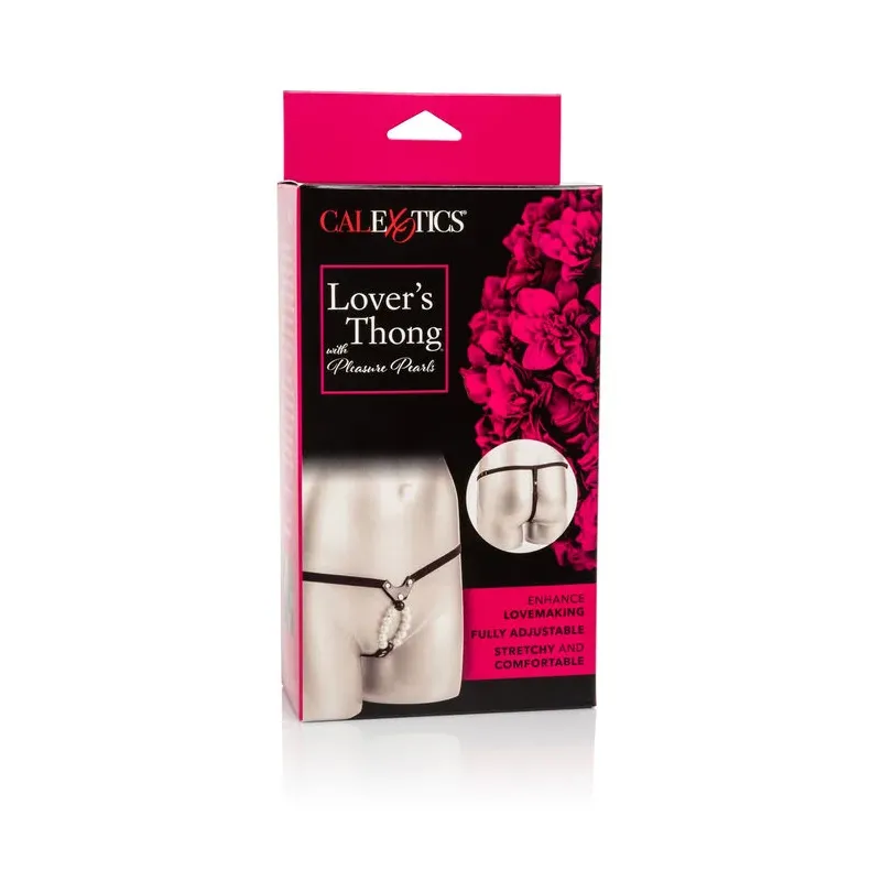 String ajustable Calexotics avec perles de plaisir pour stimulation en couple