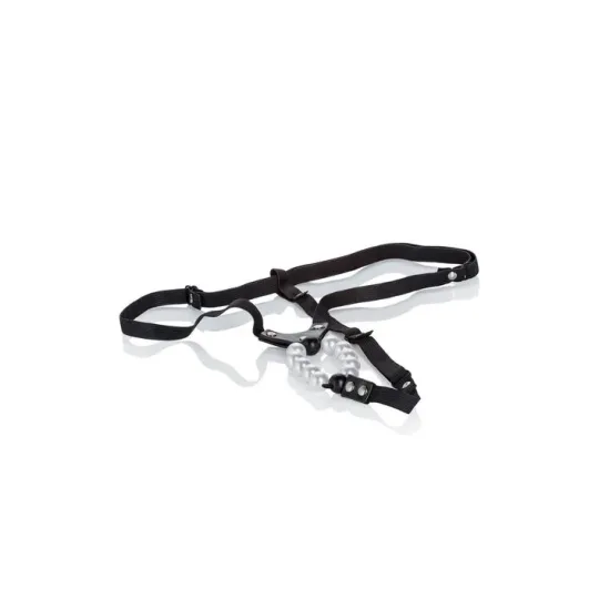 String ajustable Calexotics avec perles de plaisir pour stimulation en couple