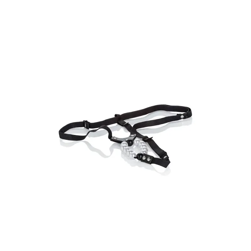 String ajustable Calexotics avec perles de plaisir pour stimulation en couple