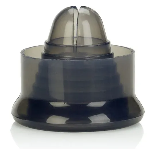Universal silicone pump sleeve in black by Calexotics, compatible with pumps up to 8 cm diameter.