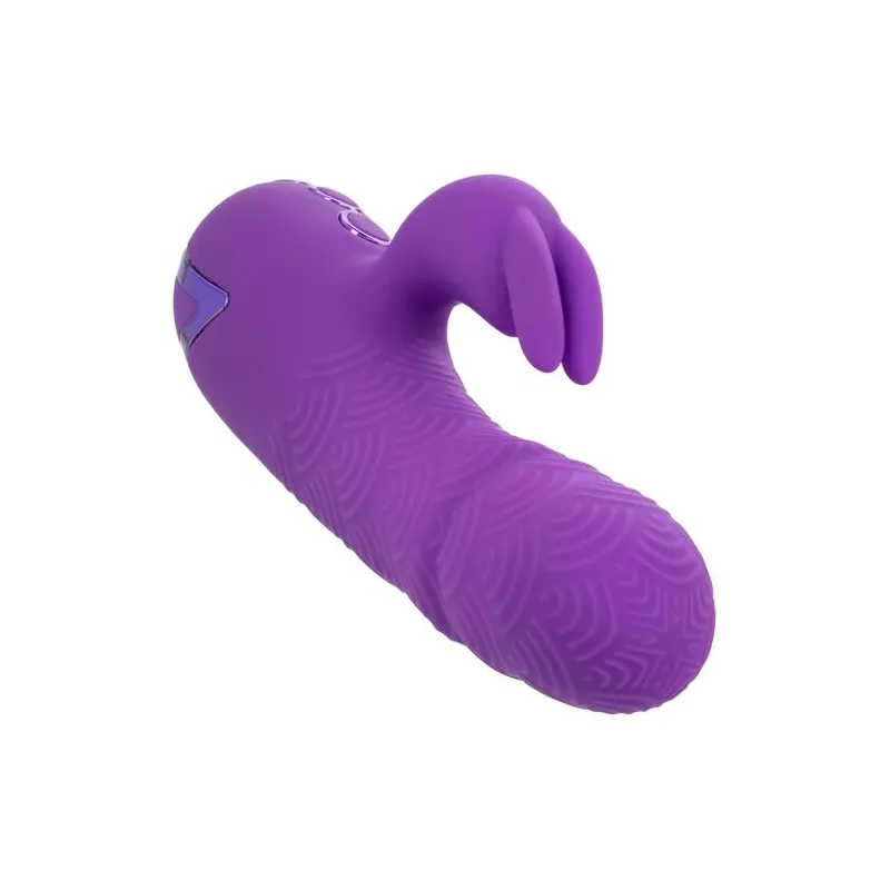 Vibrateur rabbit violet double stimulation silicone CalExotics Manhattan Beach Marvel rechargeable étanche