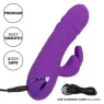 Vibrateur rabbit violet double stimulation silicone CalExotics Manhattan Beach Marvel rechargeable étanche