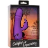 Vibrateur rabbit violet double stimulation silicone CalExotics Manhattan Beach Marvel rechargeable étanche