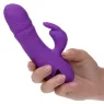 Vibrateur rabbit violet double stimulation silicone CalExotics Manhattan Beach Marvel rechargeable étanche