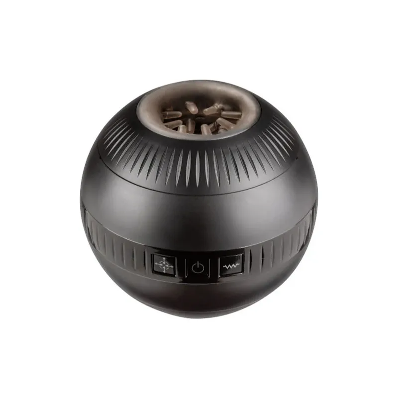 Vibrationsmasturbator Calexotics mit druckempfindlicher Kompression, schwarz, wasserdicht, wiederaufladbar, ergonomische Kugelfo