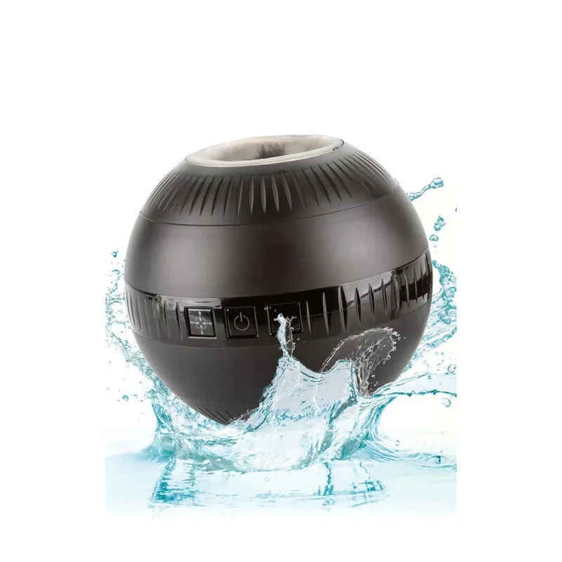 Vibrationsmasturbator Calexotics mit druckempfindlicher Kompression, schwarz, wasserdicht, wiederaufladbar, ergonomische Kugelfo