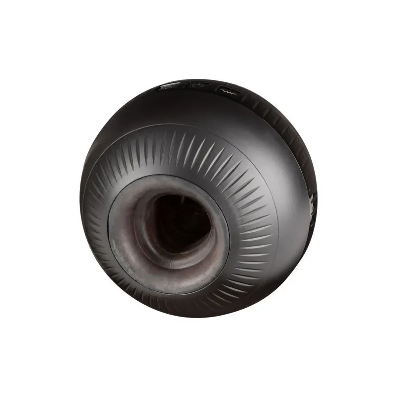 Vibrating male masturbator Calexotics with pressure-sensitive compression, black, waterproof, rechargeable, ergonomic ball shape