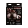Masturbador vibrante Calexotics con compresión ajustable, color negro, diseño esférico ergonómico, impermeable y recargable.