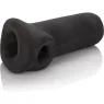 Masturbador masculino Calexotics Slammer en TPR negro, 11 cm largo, 5 cm diámetro, textura suave.