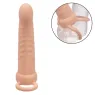 CALEXOTICS ribbed double penetrator in flesh silicone with 10 vibration modes