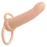 CALEXOTICS ribbed double penetrator in flesh silicone with 10 vibration modes