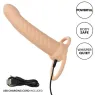 CALEXOTICS ribbed double penetrator in flesh silicone with 10 vibration modes