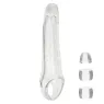 Extenseur de pénis transparent réglable MAXX Calexotics tête ultra-douce 9,5 cm et butées ajustables.