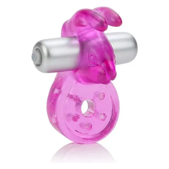 Calexotics Micro Vibe Arouser Lapin Penisring Vibrator rosa aus TPR mit Klitorisstimulator Hase