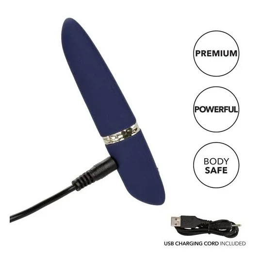 Mini masseur rechargeable Calexotics en silicone avec 10 modes de vibration, design compact