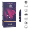Mini masseur rechargeable Calexotics en silicone avec 10 modes de vibration, design compact