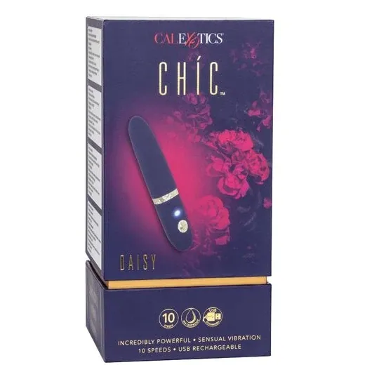 Mini masseur rechargeable Calexotics en silicone avec 10 modes de vibration, design compact