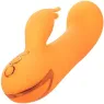 Vibratore coniglio gonfiabile arancione CalExotics – doppio stimolatore in silicone ricaricabile